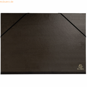 Exacompta Zeichenmappe A4 mit Gummizug schwarz von Exacompta