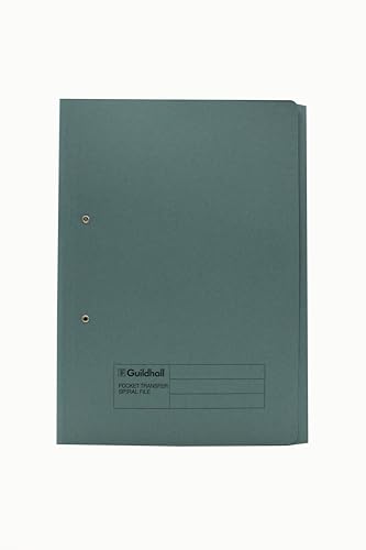Guildhall Transfer Spring File 315gsm Back Pocket Foolscap Blue 211/9060Z [Pack 25] von Exacompta