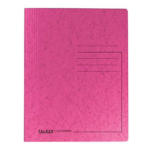 Original Falken 25er Pack Premium Schnellhefter. Made in Germany. Aus extra starkem Colorspan-Karton für DIN A4 kaufmännische Heftung Pastell-Farbe pink Hefter ideal für Büro und Schule Original Falken 25er Pack Premium Schnellhefter. Made in Germany. Aus extra starkem Colorspan-Karton für DIN A4 kaufmännische Heftung Pastell-Farbe pink Hefter ideal für Büro und Schule von Exacompta