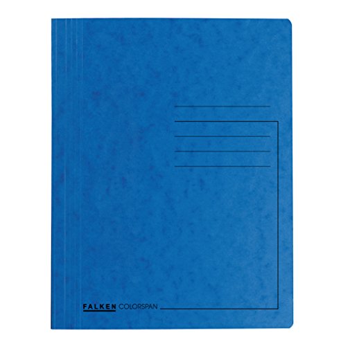 Original Falken 25er Pack Premium Spiralhefter. Made in Germany. Aus extra starkem Colorspan-Karton für DIN A4 kaufmännische Heftung blau Hefter Dokumentenmappe ideal für das Büro und die Schule Original Falken 25er Pack Premium Spiralhefter. Made in Germany. Aus extra starkem Colorspan-Karton für DIN A4 kaufmännische Heftung blau Hefter Dokumentenmappe ideal für das Büro und die Schule von Exacompta