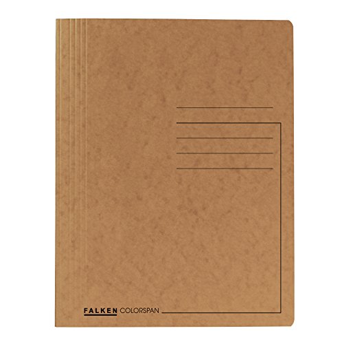 Original Falken 25er Pack Premium Spiralhefter. Made in Germany. Aus extra starkem Colorspan-Karton für DIN A4 kaufmännische Heftung braun Hefter Dokumentenmappe ideal für das Büro und die Schule Original Falken 25er Pack Premium Spiralhefter. Made in Germany. Aus extra starkem Colorspan-Karton für DIN A4 kaufmännische Heftung braun Hefter Dokumentenmappe ideal für das Büro und die Schule von Exacompta