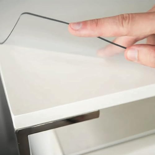 ExactMade Transparenter Tischschutz, hergestellt in den USA, sicher, 48,3 x 109,9 cm, 2 mm dickes, ultraglattes Vinyl, transparente Schreibtischschutzmatte für Schminktisch, Kunststoff-Tischunterlage ExactMade Transparenter Tischschutz, hergestellt in den USA, sicher, 48,3 x 109,9 cm, 2 mm dickes, ultraglattes Vinyl, transparente Schreibtischschutzmatte für Schminktisch, Kunststoff-Tischunterlage von ExactMade