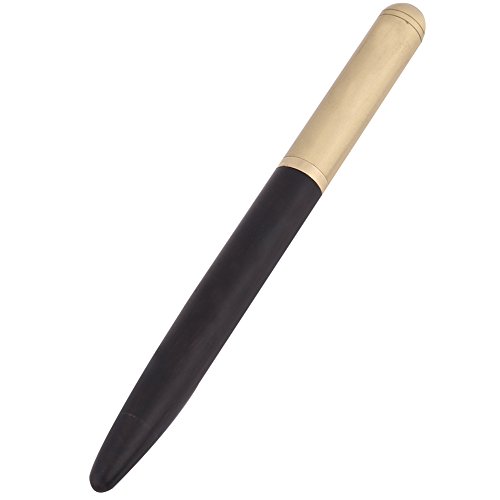 Exblue Füllfederhalter aus Holz, 0,7 mm, mit Tintennachfüllkonverter für Schreibwaren (Schwarzes Holz) von Exblue