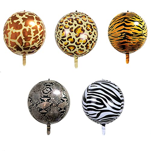 10 Stück 4D Folienballon Tier, Dschungelballon, Animalprint Folienballon Dschungelballon, für Jungle Themed Friends Party Geburtstagsfeier Abschlussfeier 10 Stück 4D Folienballon Tier, Dschungelballon, Animalprint Folienballon Dschungelballon, für Jungle Themed Friends Party Geburtstagsfeier Abschlussfeier von Exbrith