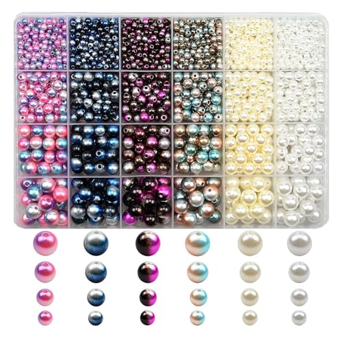 1890 Stück Bunte Perlen Zum Auffädeln,Perlenset Für Armbänder,Perlen Set Für Geschenkidee Armbänder, Weihnachten,Feiertage, Geburtstage,Partys,Belohnungen,Baroque Style 1890 Stück Bunte Perlen Zum Auffädeln,Perlenset Für Armbänder,Perlen Set Für Geschenkidee Armbänder, Weihnachten,Feiertage, Geburtstage,Partys,Belohnungen,Baroque Style von Exbrith