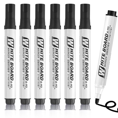 Exburanty 6 Stück Permanentmarker, schwarz, Rundspitze, 2 mm, schnell trocknender Permanent Marker, wasserfest, wischfest, für Karton, Kunststoff, Holz, Metall Exburanty 6 Stück Permanentmarker, schwarz, Rundspitze, 2 mm, schnell trocknender Permanent Marker, wasserfest, wischfest, für Karton, Kunststoff, Holz, Metall von Exburanty