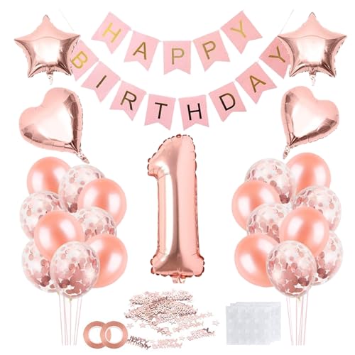 Luftballon 1. Geburtstag Zahl 1, Geburtstagsdeko, Riesen Folienballon, 32 Zoll Helium Ballons Geburtstagsdeko, Happy Birthday Folienballon Kinder Mädchen Junge Luftballon 1. Geburtstag Zahl 1, Geburtstagsdeko, Riesen Folienballon, 32 Zoll Helium Ballons Geburtstagsdeko, Happy Birthday Folienballon Kinder Mädchen Junge von Exburanty