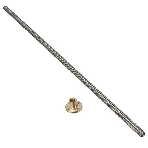ExcLent 400 Mm Länge Gewindespindel Cnc-Gravierfräser Teile 8 Mm Durchmesser 4 Mm Blei Mit Kupfermutter Zubehör von ExcLent
