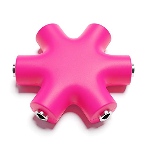 ExcelValley - Mono Patchkabel Splitter - TS 3,5mm 1/8" - Modularer Synth Eurorack [Rosa] von ExcelValley