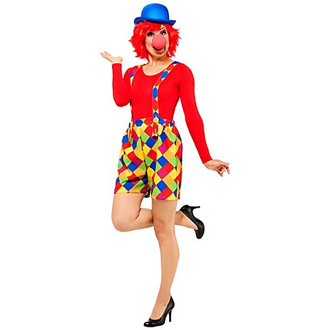 Shorts "Clown" mit Hosenträgern für Damen von Exclusive Design by buttinette