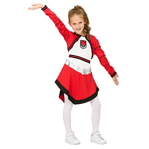 buttinette Kinderkleid "Cheerleaderin", rot/weiß von Exclusive Design by buttinette