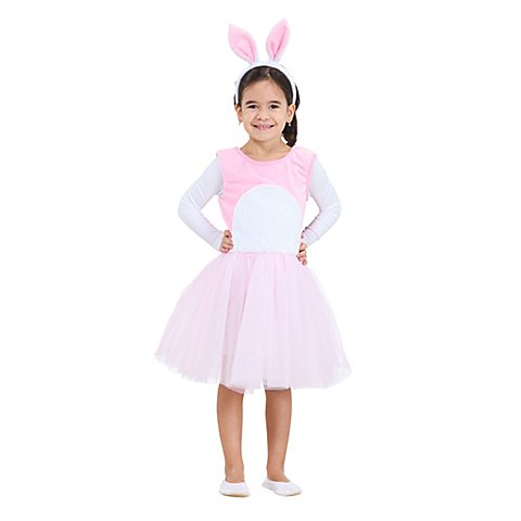buttinette Kinderkleid "Hase", rosa/weiß von Exclusive Design by buttinette