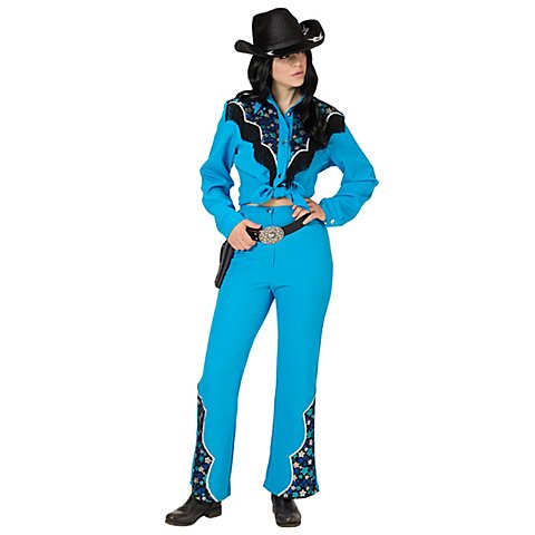 buttinette Kostüm "Cowgirl" für Damen, blau/schwarz buttinette Kostüm "Cowgirl" für Damen, blau/schwarz von Exclusive Design by buttinette