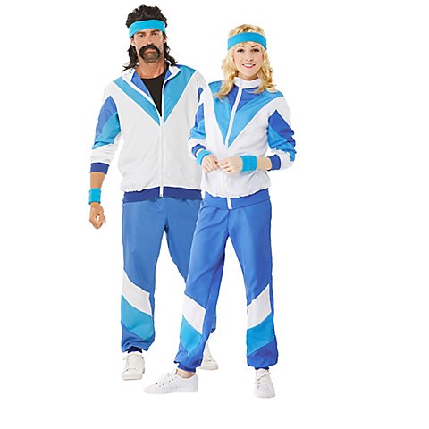 buttinette Trainingsanzug 80er Jahre, weiß/blau buttinette Trainingsanzug 80er Jahre, weiß/blau von Exclusive Design by buttinette