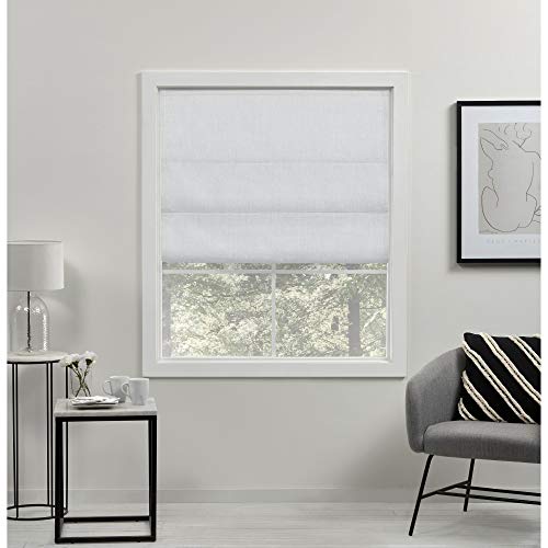 Exclusive Home Acadia Römischer Lampenschirm, 100% verdunkelnd, 68,6 x 162,6 cm, Weiß von Exclusive Home Curtains