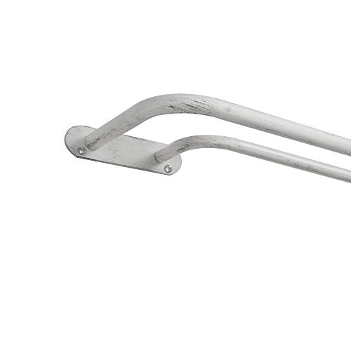 Exclusive Home Fetter Gardinenstange zum Umwickeln, 132,1-182,9 cm, Weiß von Exclusive Home