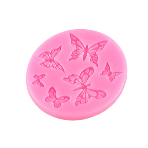 Butterflies Shaped Fondant Mold Biscuits Mold DIY Cartoon Press Baking Mold Birthday Cookie Tools Cake Decorating Tools Silicone Molds for Baking Epoxy Resin Baking Cakes Resin Crafts Food Grade von Exingk