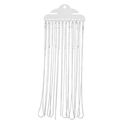 Halskette DIY Kette, 12 Stück 1,2 mm DIY Schlangenkette Halskette mit verlängerter Schwanzkette Schmuck Zubehör, versilberte Karabinerverschluss Link Kette Halsketten Schmuckherstellung Halskette DIY Kette, 12 Stück 1,2 mm DIY Schlangenkette Halskette mit verlängerter Schwanzkette Schmuck Zubehör, versilberte Karabinerverschluss Link Kette Halsketten Schmuckherstellung von Emny