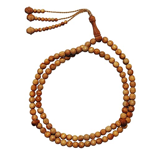 Gebetsperlen mit natürlichem Duft aus Kiefernholz, 8 mm, 99 Perlen von Exotic Beads