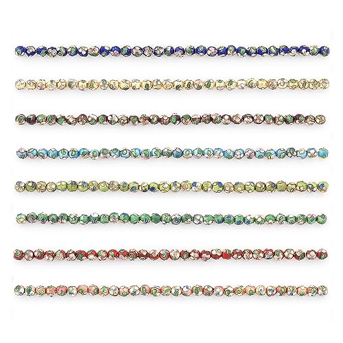 Expo International Handbemalte klassische Cloisonne-Perlen, vielseitiges Schmuckherstellungszubehör, lebendige Armbandperlen, Vorteilspackung mit 240 Stück, mehrfarbig Expo International Handbemalte klassische Cloisonne-Perlen, vielseitiges Schmuckherstellungszubehör, lebendige Armbandperlen, Vorteilspackung mit 240 Stück, mehrfarbig von Expo International