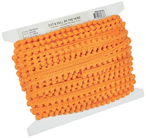 Expo PEA Pod Baby Pom Fransen 3/8 x 20Yd orange, Acryl, Mehrfarbig Expo PEA Pod Baby Pom Fransen 3/8 x 20Yd orange, Acryl, Mehrfarbig von Expo