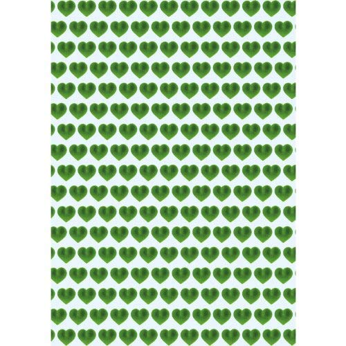 Geschenkpapier - 3 Bogen grüne WiesenHerzen von ExtraDesign