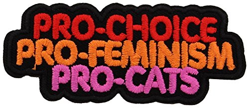 Extreme Largeness Aufnäher Pro Choice Pro Feminism Pro Cats 7,5 x 3 cm von Extreme Largeness