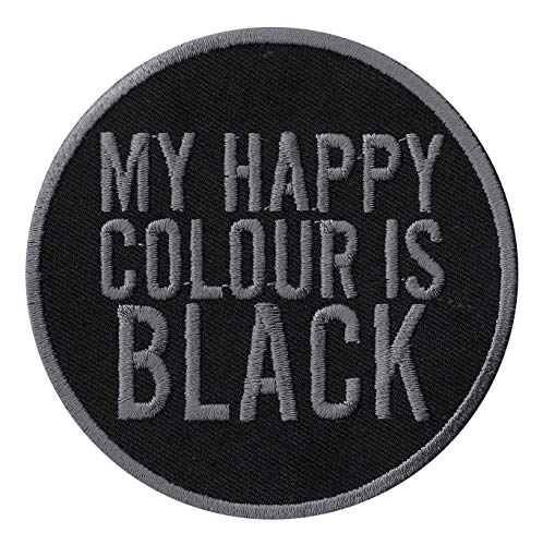 Extreme Largeness My Happy Colour is Black Patch Schwarz von Extreme Largeness