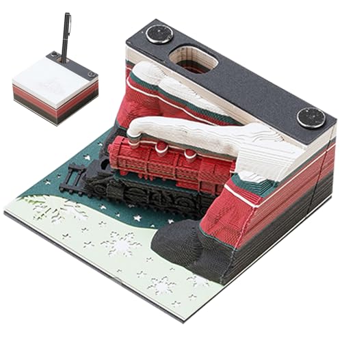 3D -Memo -Pad mit Display -Koffer Weihnachtszug Dekorative DIY 3D Notepad Büro Wohnzimmer Schreibtisch Memo -Pad Geschenk für Kollegen Freund Weihnachtsdekorationen. 3D -Memo -Pad mit Display -Koffer Weihnachtszug Dekorative DIY 3D Notepad Büro Wohnzimmer Schreibtisch Memo -Pad Geschenk für Kollegen Freund Weihnachtsdekorationen. von Eyccier