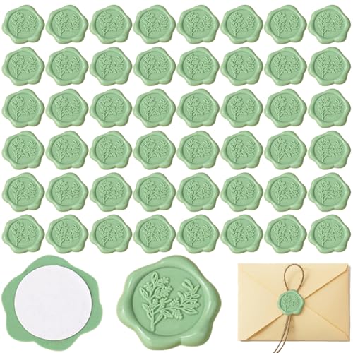 50pcs Wachs-Briefmarkenaufkleber, selbstklebende elegante Wachssiegel, grüne Umschlag Siegelaufkleber für Hochzeitsfeier, Geburtstag, Weihnachtseinladungen. 50pcs Wachs-Briefmarkenaufkleber, selbstklebende elegante Wachssiegel, grüne Umschlag Siegelaufkleber für Hochzeitsfeier, Geburtstag, Weihnachtseinladungen. von Eyccier