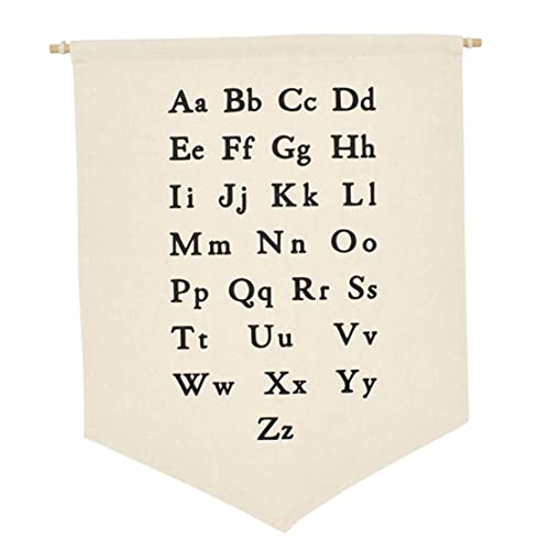 Alphabet Banner Wandhänge ABC Wandteppich Bildung Alphabet Buchstaben Poster für Kinderzimmer Wanddekoration. von Eyccier