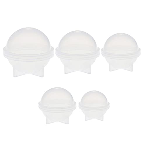 DIY -Kugel runde Silikonform für Harz Epoxidschmuck herstellen Kerzenwachs hausgemachte Seife DIY Badebomben 5 verschiedene Größe Eisballformen DIY -Kugel runde Silikonform für Harz Epoxidschmuck herstellen Kerzenwachs hausgemachte Seife DIY Badebomben 5 verschiedene Größe Eisballformen von Eyccier