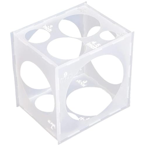 Eyccier Ballon-Messbox 2-10 Zoll CCollapsible Plastikballongröße Würfel, Größenmesswerkzeug für Dekoration, Geburtstag Hochzeit, Party Eyccier Ballon-Messbox 2-10 Zoll CCollapsible Plastikballongröße Würfel, Größenmesswerkzeug für Dekoration, Geburtstag Hochzeit, Party von Eyccier