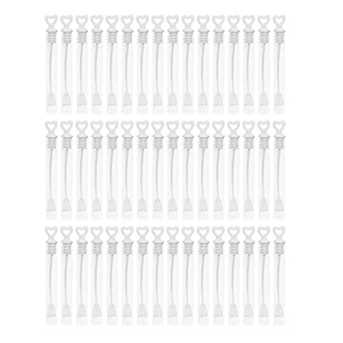 Eyccier Hochzeitsblase Zauberstab Mini Herzform Seife Flaschenröhre Kinder Party Dekoration Lieferungen 48pcs. von Eyccier