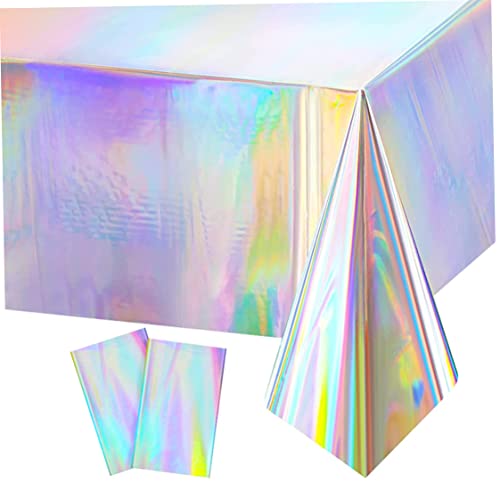 IRIDEISCHE KLASTE Tischdecken Holographische Folien -Einweg -Tischabdeckung für Geburtstag Hochzeitsfeier Dekoration 3PCS IRIDEISCHE KLASTE Tischdecken Holographische Folien -Einweg -Tischabdeckung für Geburtstag Hochzeitsfeier Dekoration 3PCS von Eyccier