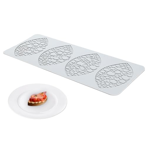 Spitze Silikonform 4 Hohlraumblattform Tuille Formen DIY Nicht-Stick-Spitzenform Flexible Lebensmittelqualität wiederverwendbare hitzebeständige Silikonformen für Fondantschokolade... Spitze Silikonform 4 Hohlraumblattform Tuille Formen DIY Nicht-Stick-Spitzenform Flexible Lebensmittelqualität wiederverwendbare hitzebeständige Silikonformen für Fondantschokolade... von Eyccier