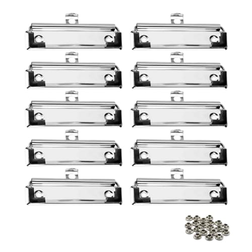 Zwischenablage Clips Montable Feder geladenes Low -Profil -Klemmplattenklemme mit Gummifüßen 10pcs... von Eyccier