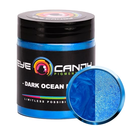 Eye Candy Hochwertiges, blaues Glimmerpigment (25 g) | Mehrzweckzusatz für Bastelarbeiten und Handarbeiten | Gießen von Acryl, Holzbearbeitung, Epoxidharz, Badebomben, Farbe, ja von Eye Candy