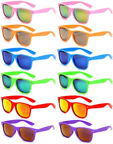 Eyegla 12 Stücke Bunte Neon Party Sonnenbrillen Set Vintage Coole Lustige Party Brillen Für Damen Herren und Kinder, S Eyegla 12 Stücke Bunte Neon Party Sonnenbrillen Set Vintage Coole Lustige Party Brillen Für Damen Herren und Kinder, S von Eyegla