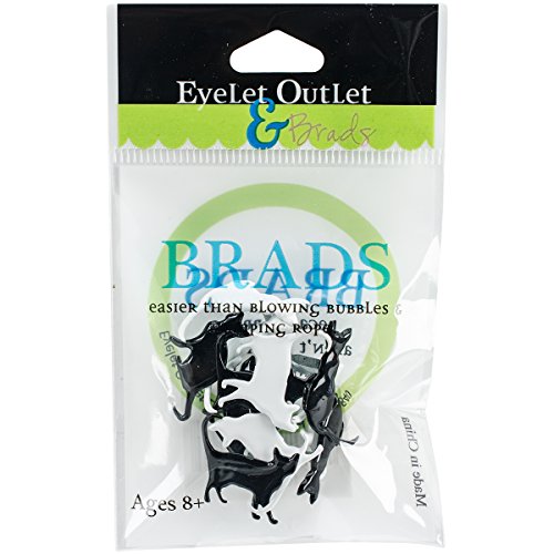 Eyelet Outlet QBRD2-16 Form Brads 12/Pkg-Silhouette Katze von Eyelet Outlet