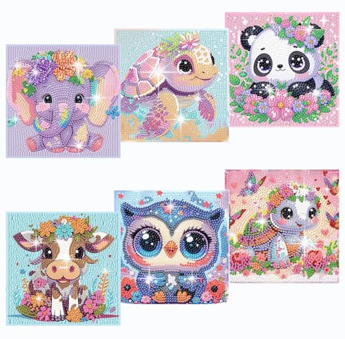 6 Pack 5D Cartoon-Tierediamant Geschenk Diamant Art Bilder Diamond Painting Bilder Kinder, DIY Mosaikherstellung Basteln Diamond Painting Kinder Basteln Mädchen Junge Ab 4 5 6 7 8 9 10 11 12 Jahre 6 Pack 5D Cartoon-Tierediamant Geschenk Diamant Art Bilder Diamond Painting Bilder Kinder, DIY Mosaikherstellung Basteln Diamond Painting Kinder Basteln Mädchen Junge Ab 4 5 6 7 8 9 10 11 12 Jahre von Eyezeeption
