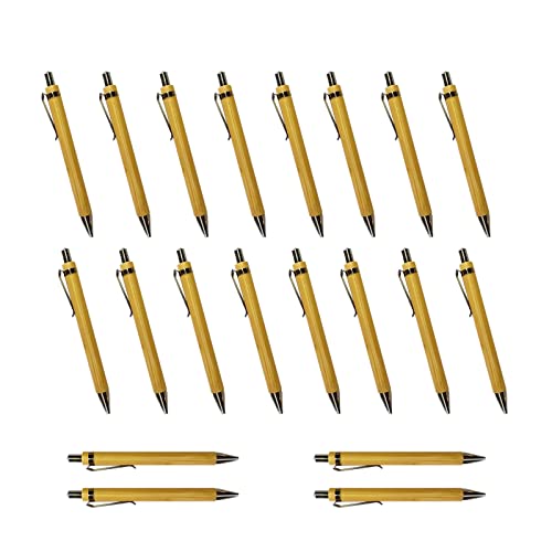 Eylkeup 20Pcs Holzkugelschreiber,Bambus Kugelschreiber Holz-Kugelschreibern Set nachhaltig und umweltfreundlich… von Eylkeup