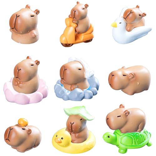 Eymobad Mini Capybara aus Kunstharz,13 Stück Mini Wasserschwein Figuren,Capybara Ornamente,Animal Figures, Geschenke für Kinder Birthday Party Dekoration Eymobad Mini Capybara aus Kunstharz,13 Stück Mini Wasserschwein Figuren,Capybara Ornamente,Animal Figures, Geschenke für Kinder Birthday Party Dekoration von Eymobad