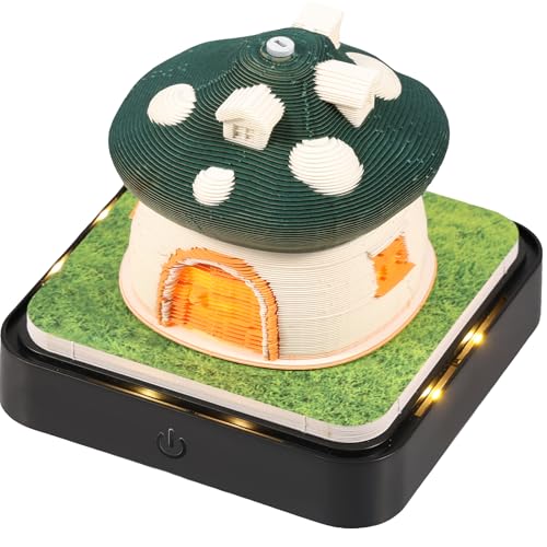 3D Abreißkalender 2026 Weihnachten, 365 Tage Schreibtischkalender mit Lampe Base, Time Piece Calendar 2026 Kunstdruckpapier Skulptur, für Notizblock Kreative Weihnachtsgeschenke (Stil 5) von Eyoulife