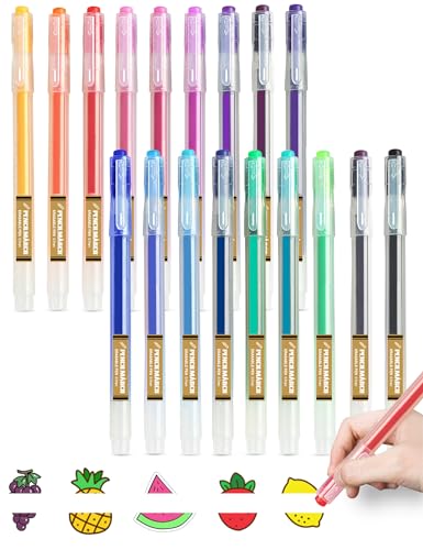 Ezigoo Radierbarer Kugelschreiber, 18 Bunte Tintenroller Radierbar, 0.7mm Kugelschreiber Radierbar für Studenten, Kinder und Erwachsene, Für Büro, Schulsachen Ezigoo Radierbarer Kugelschreiber, 18 Bunte Tintenroller Radierbar, 0.7mm Kugelschreiber Radierbar für Studenten, Kinder und Erwachsene, Für Büro, Schulsachen von Ezigoo