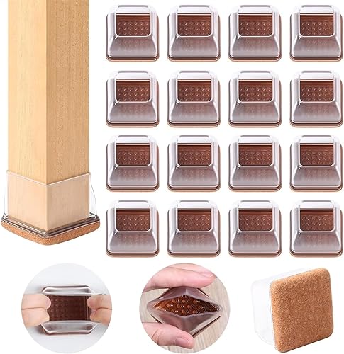 Ezprotekt 16 Stück Stuhlbein-Bodenschoner Stuhlbeinabdeckungen Φ 28-37 mm Stuhlbeinkappen mit umwickeltem Filz, Möbelbein-Fußschalen Ezprotekt 16 Stück Stuhlbein-Bodenschoner Stuhlbeinabdeckungen Φ 28-37 mm Stuhlbeinkappen mit umwickeltem Filz, Möbelbein-Fußschalen von Ezprotekt