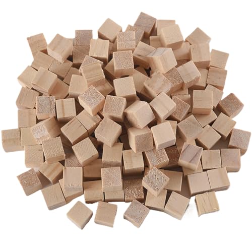 140 Stück kleine Holzwürfel, quadratische Holzblöcke, natürlich zum Basteln, 10 mm, Holz, quadratische Blöcke, Naturholz, Massivholz für DIY, Handarbeit, Dekoration, Holzhandwerk 140 Stück kleine Holzwürfel, quadratische Holzblöcke, natürlich zum Basteln, 10 mm, Holz, quadratische Blöcke, Naturholz, Massivholz für DIY, Handarbeit, Dekoration, Holzhandwerk von Ezranova