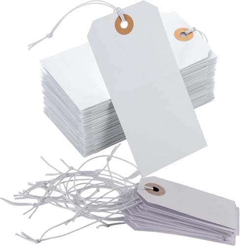 70x35mm große Preisschilder mit Schnüren, 50 Stück weiße Geschenk-Krawatte auf leeren Markierungsschildern, Gepäck-Etiketten mit verstärkter Öse, Preisschild, zum Basteln, Geschenkverpackung, Hochzeit 70x35mm große Preisschilder mit Schnüren, 50 Stück weiße Geschenk-Krawatte auf leeren Markierungsschildern, Gepäck-Etiketten mit verstärkter Öse, Preisschild, zum Basteln, Geschenkverpackung, Hochzeit von Ezranova