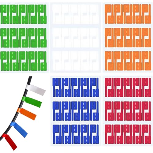 Kabelbeschriftung Etiketten Selbstklebend für Laserdrucker,UV-beständige Wasserdicht Reißfest Haltbar Kabel 300pcs Kabelbeschriftung Etiketten Selbstklebend für Laserdrucker,UV-beständige Wasserdicht Reißfest Haltbar Kabel 300pcs von Ezranova