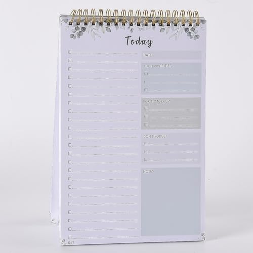 To-Do-Listen-Notizblock, Tagesplaner, Notizblock für Produktivität, tägliche To-Do-Liste, 52 Seiten, undatierter Schreibblock und Organizer, für Arbeit, Büro, Zuhause, 26,2 x 16,5 cm To-Do-Listen-Notizblock, Tagesplaner, Notizblock für Produktivität, tägliche To-Do-Liste, 52 Seiten, undatierter Schreibblock und Organizer, für Arbeit, Büro, Zuhause, 26,2 x 16,5 cm von Ezranova
